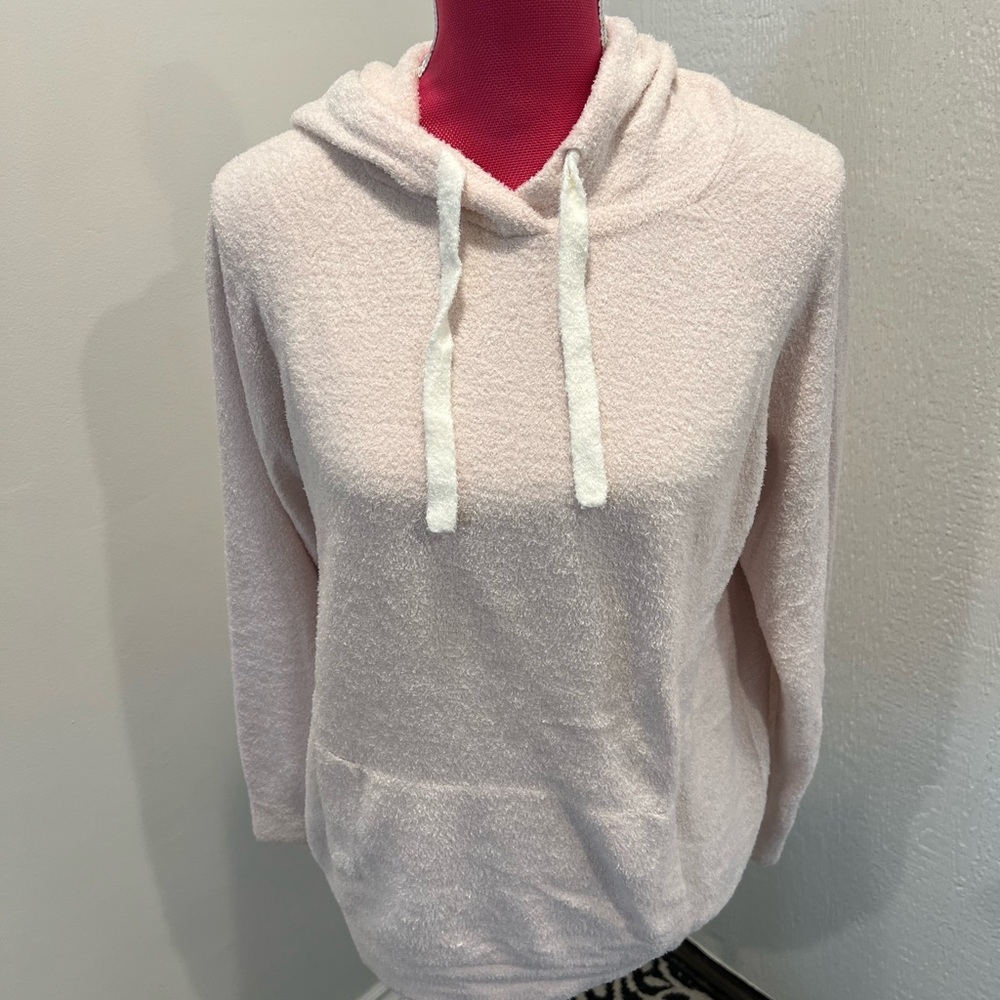 Barefoot Dreams Light Pink Women's Hoodie, size Large